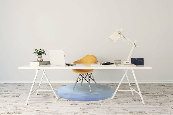 Tapis de chaise Abstraction bleue