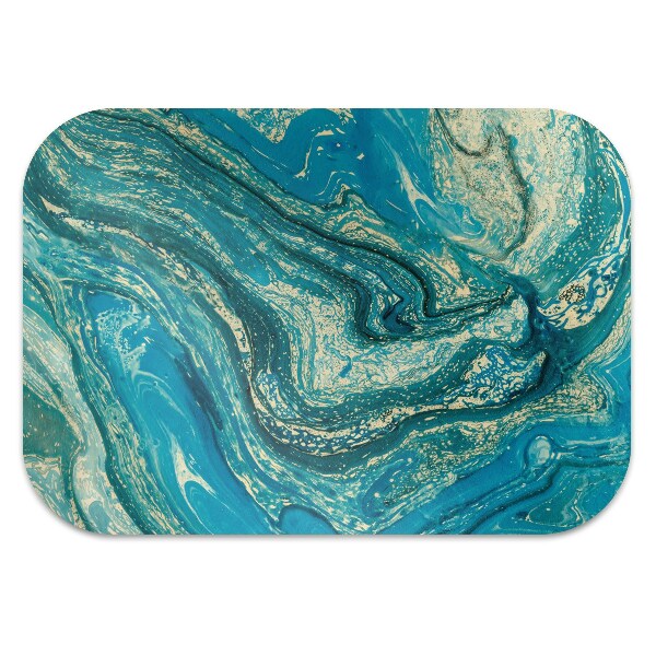 Tapis de chaise Abstraction bleue