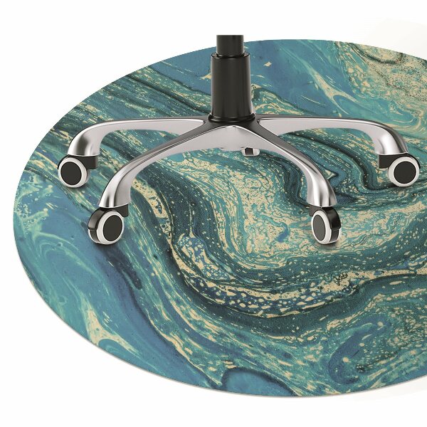 Tapis de chaise Abstraction bleue