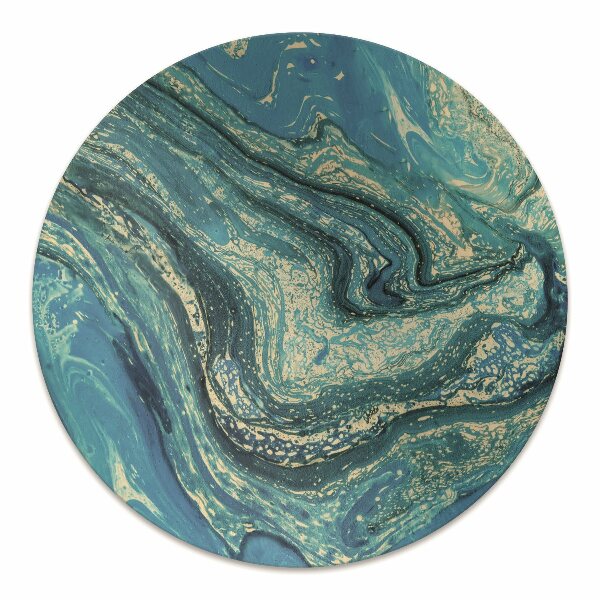 Tapis de chaise Abstraction bleue
