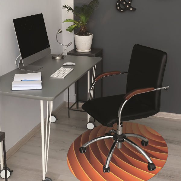 Tapis fauteuil bureau do biura Vagues orange