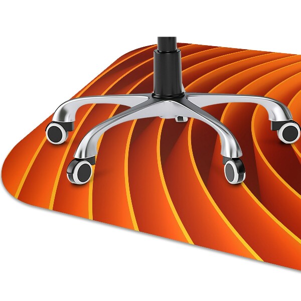 Tapis fauteuil bureau do biura Vagues orange