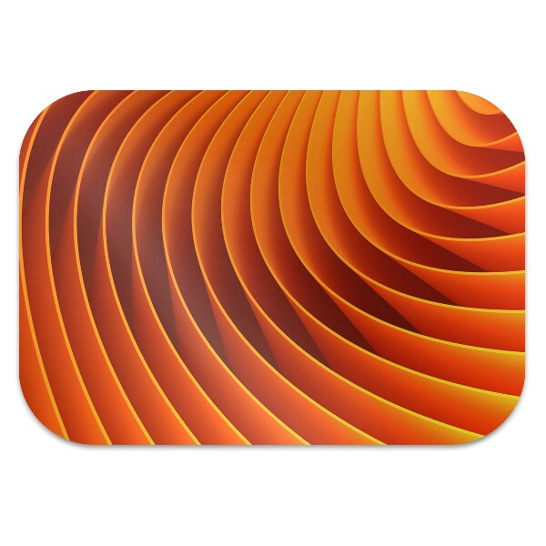Tapis fauteuil bureau do biura Vagues orange