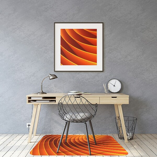 Tapis fauteuil bureau do biura Vagues orange