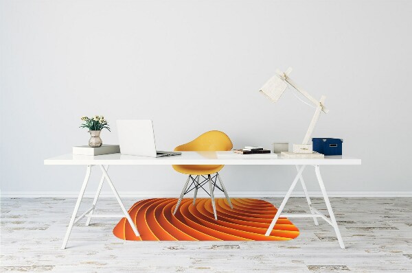 Tapis fauteuil bureau do biura Vagues orange