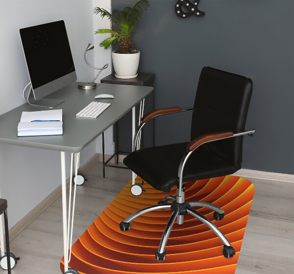 Tapis fauteuil bureau do biura Vagues orange