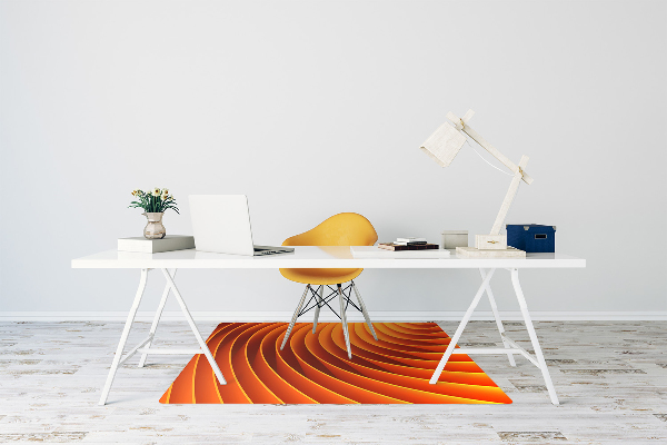Tapis fauteuil bureau do biura Vagues orange