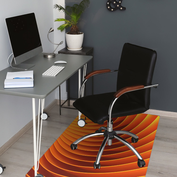 Tapis fauteuil bureau do biura Vagues orange