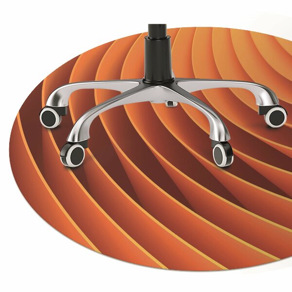 Tapis fauteuil bureau do biura Vagues orange
