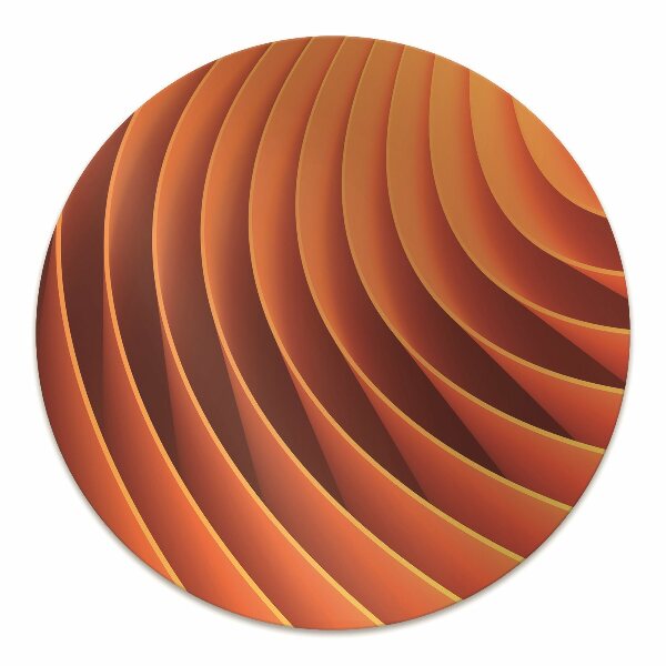 Tapis fauteuil bureau do biura Vagues orange
