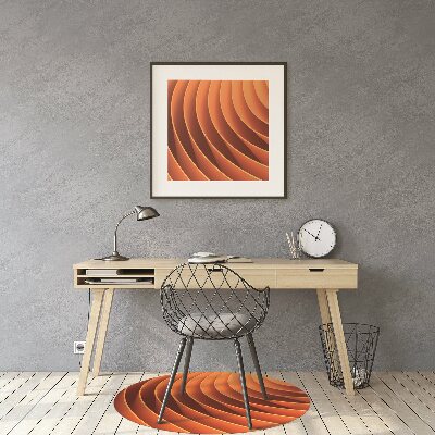 Tapis fauteuil bureau do biura Vagues orange