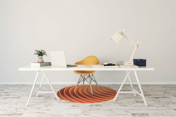 Tapis fauteuil bureau do biura Vagues orange