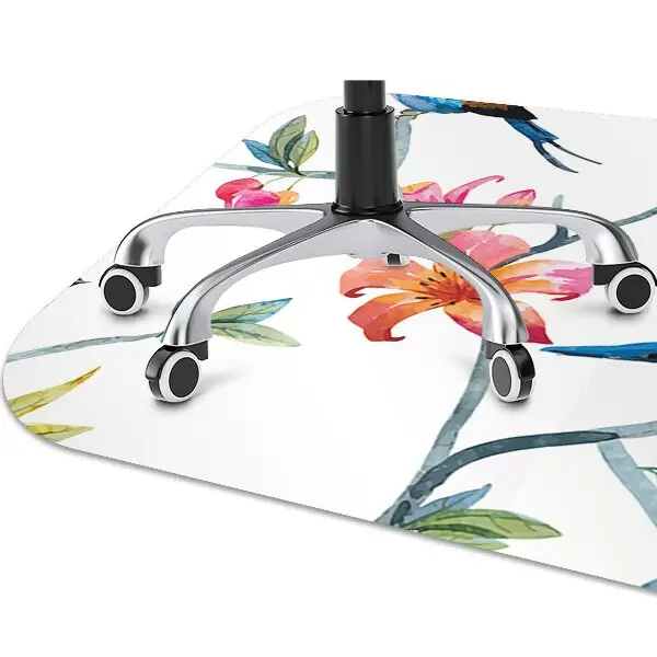 Tapis de chaise de bureau Fleurs