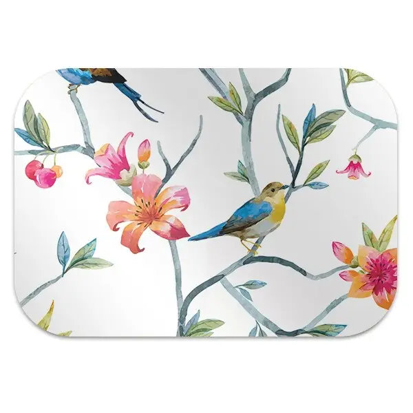 Tapis de chaise de bureau Fleurs