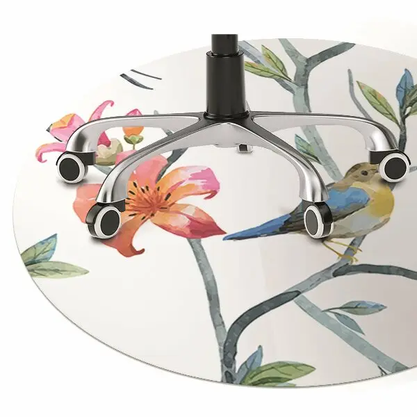 Tapis de chaise de bureau Fleurs