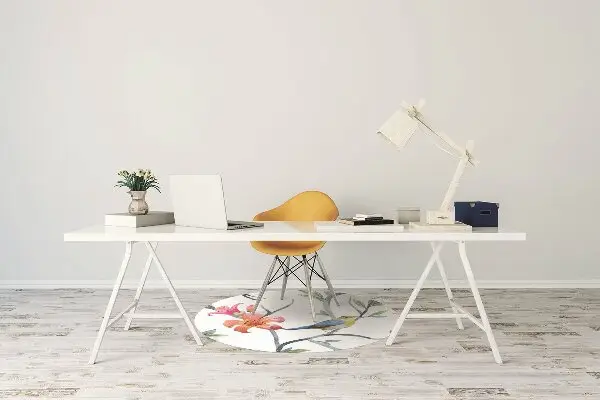 Tapis de chaise de bureau Fleurs