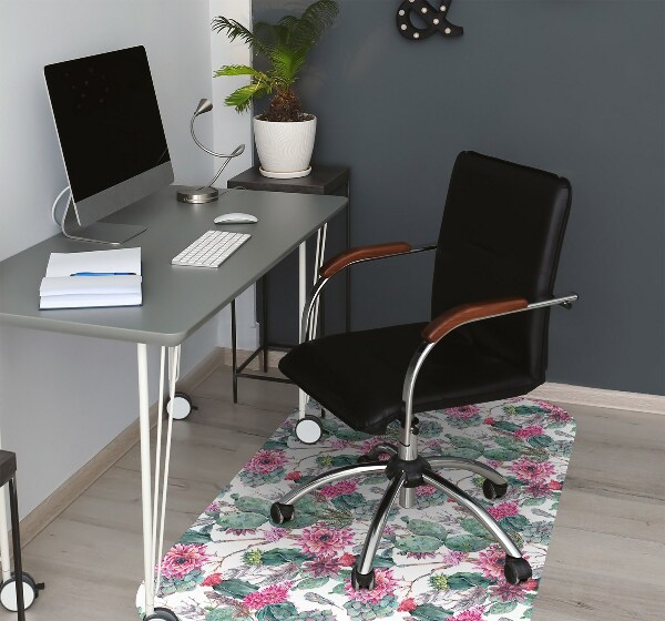 Tapis pour chaise de bureau Succulents