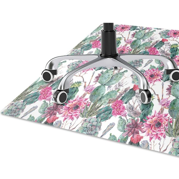 Tapis pour chaise de bureau Succulents