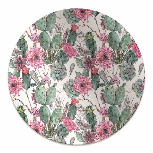 Tapis pour chaise de bureau Succulents