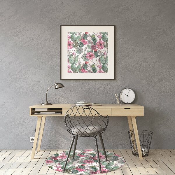 Tapis pour chaise de bureau Succulents