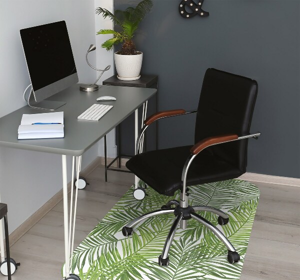 Tapis pour chaise de bureau Feuilles de palmier