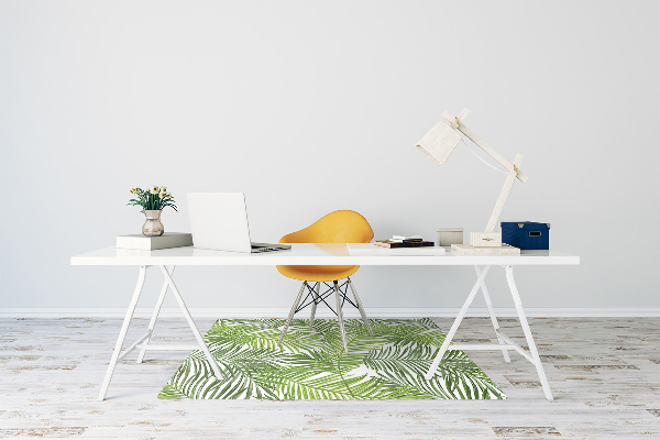 Tapis pour chaise de bureau Feuilles de palmier