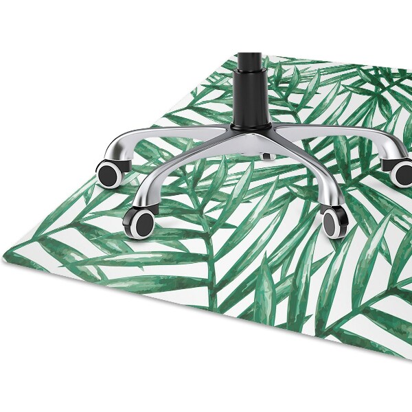 Tapis fauteuil bureau do biura Feuilles tropicales