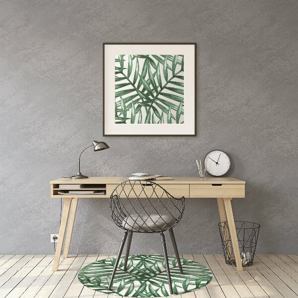 Tapis fauteuil bureau do biura Feuilles tropicales