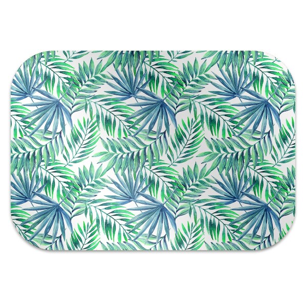 Tapis de chaise de bureau Feuilles peintes