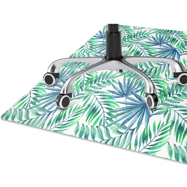 Tapis de chaise de bureau Feuilles peintes