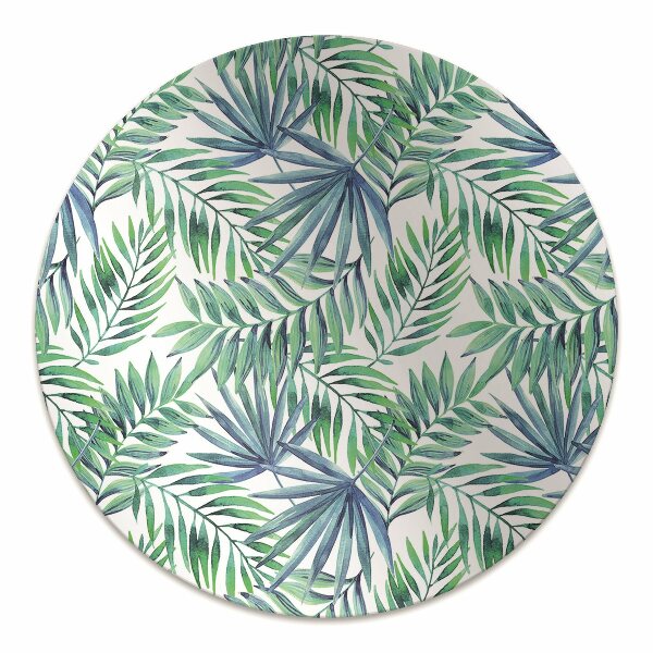 Tapis de chaise de bureau Feuilles peintes