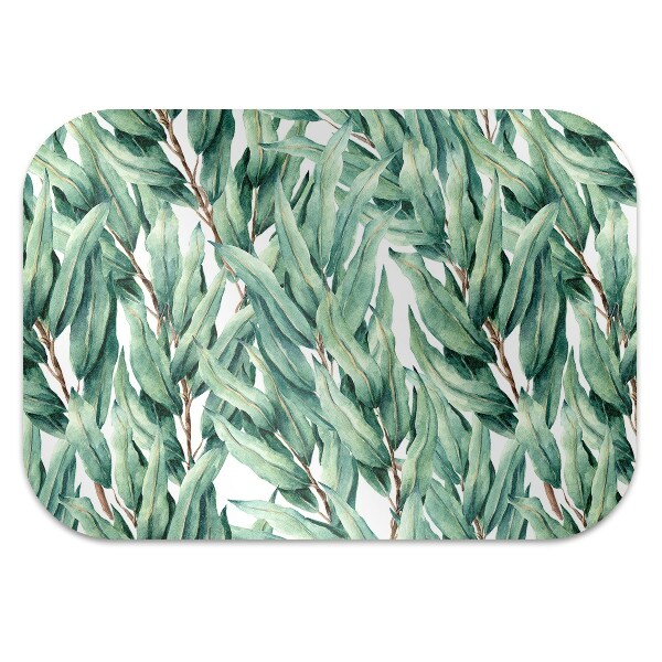 Tapis de chaise de bureau Feuilles peintes
