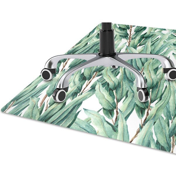 Tapis de chaise de bureau Feuilles peintes
