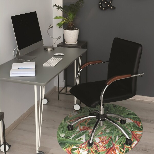 Tapis fauteuil bureau do biura Fleurs exotiques