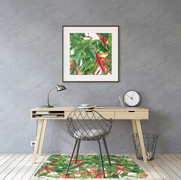 Tapis fauteuil bureau do biura Fleurs exotiques