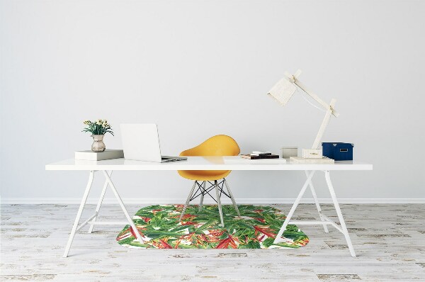 Tapis fauteuil bureau do biura Fleurs exotiques
