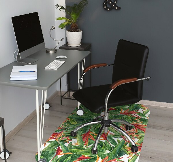 Tapis fauteuil bureau do biura Fleurs exotiques