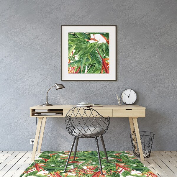 Tapis fauteuil bureau do biura Fleurs exotiques