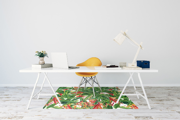 Tapis fauteuil bureau do biura Fleurs exotiques