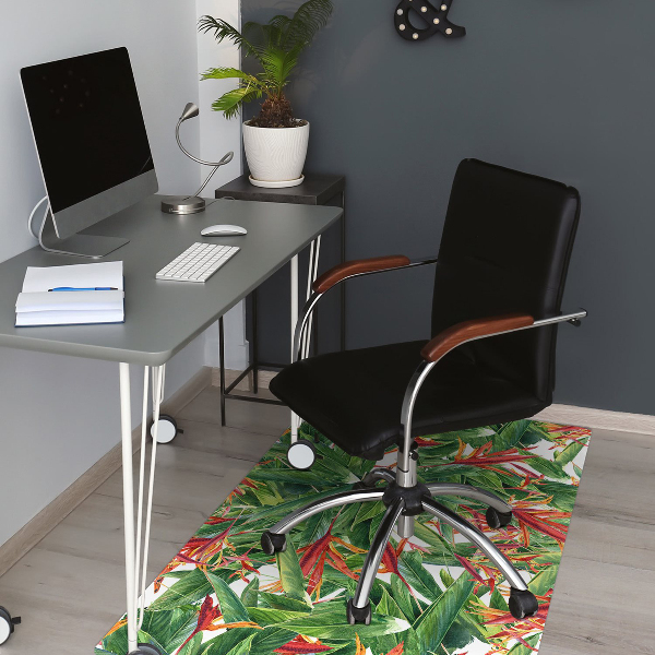 Tapis fauteuil bureau do biura Fleurs exotiques