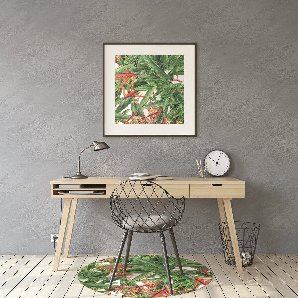 Tapis fauteuil bureau do biura Fleurs exotiques