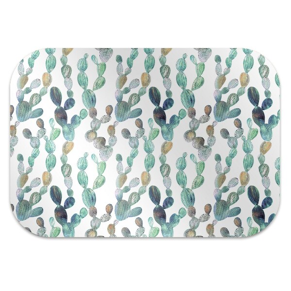 Tapis de chaise de bureau Cactus