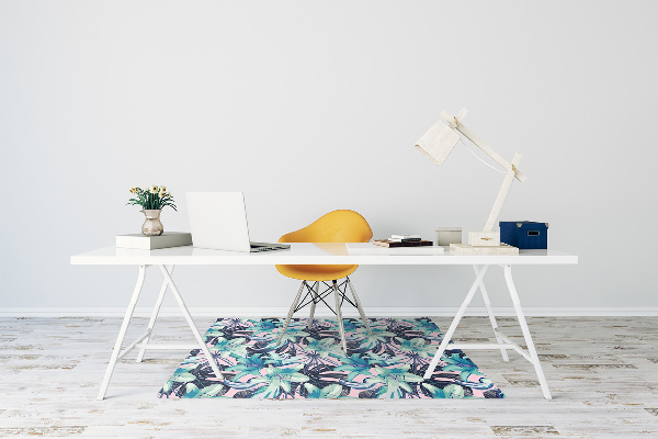 Tapis pour chaise de bureau Lys peints