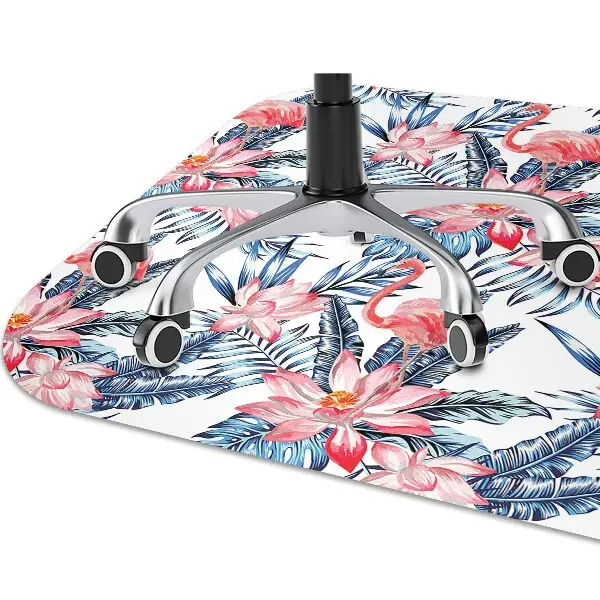 Tapis protège sol Flamingo peint