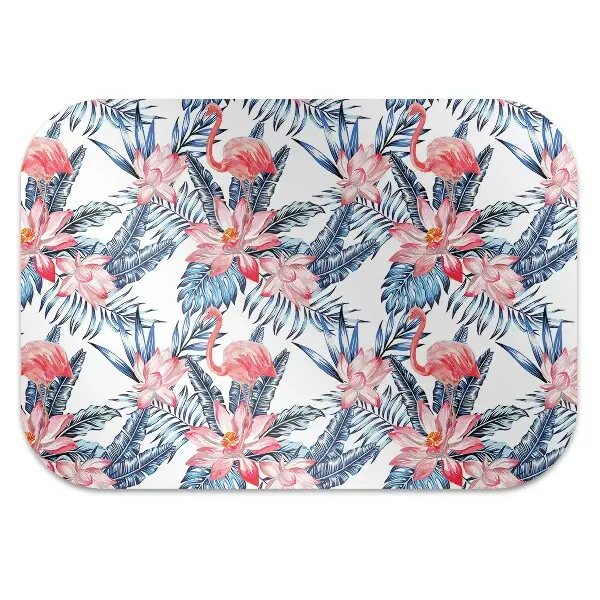 Tapis protège sol Flamingo peint
