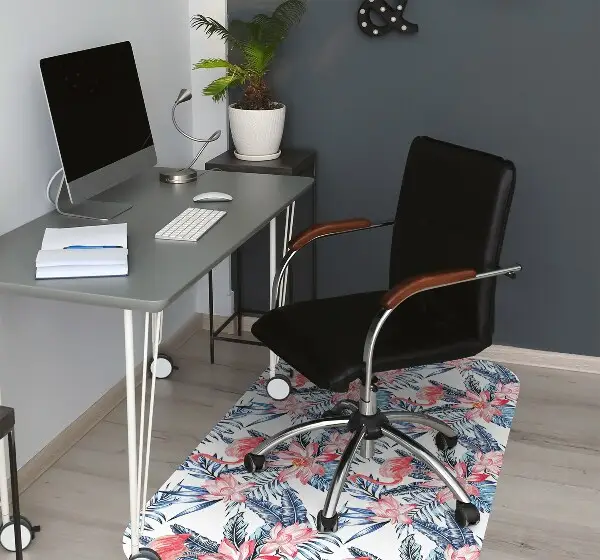 Tapis protège sol Flamingo peint