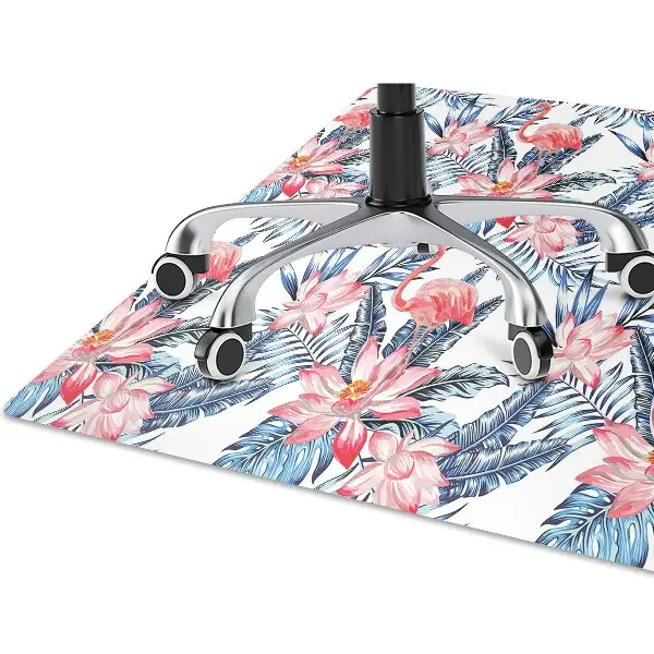 Tapis protège sol Flamingo peint