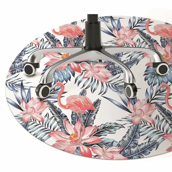 Tapis protège sol Flamingo peint