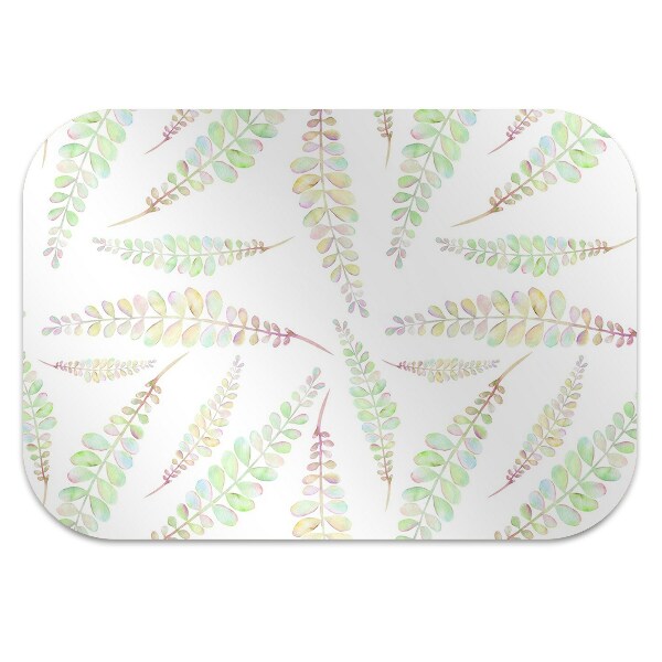 Tapis de chaise de bureau Feuilles d'aquarelle
