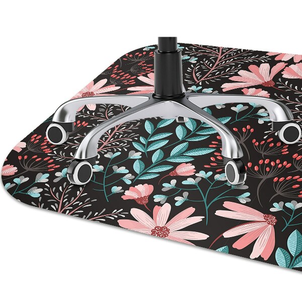 Tapis pour chaise de bureau Fleurs vintage